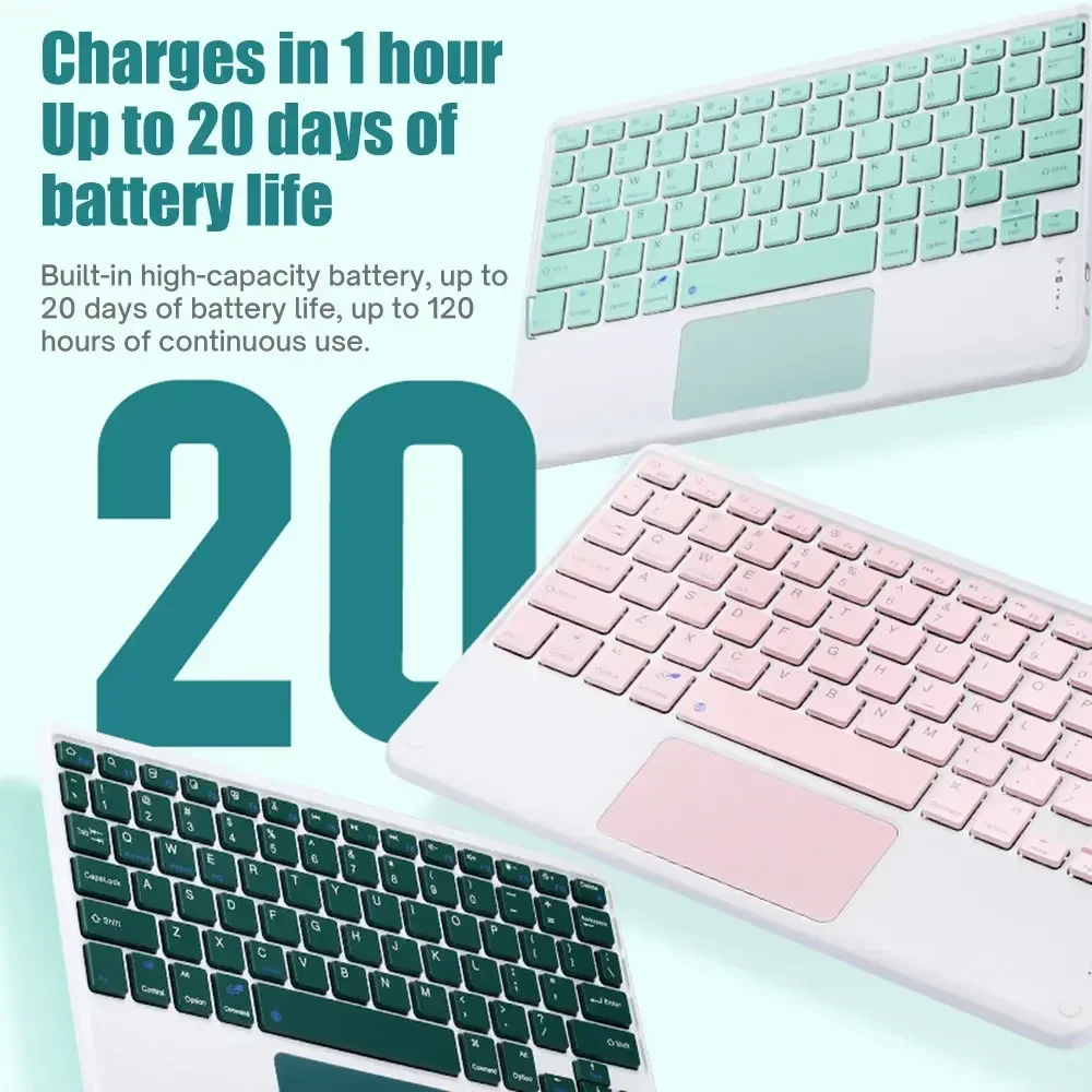 Bluetooth Keyboard Case with Protective Cover