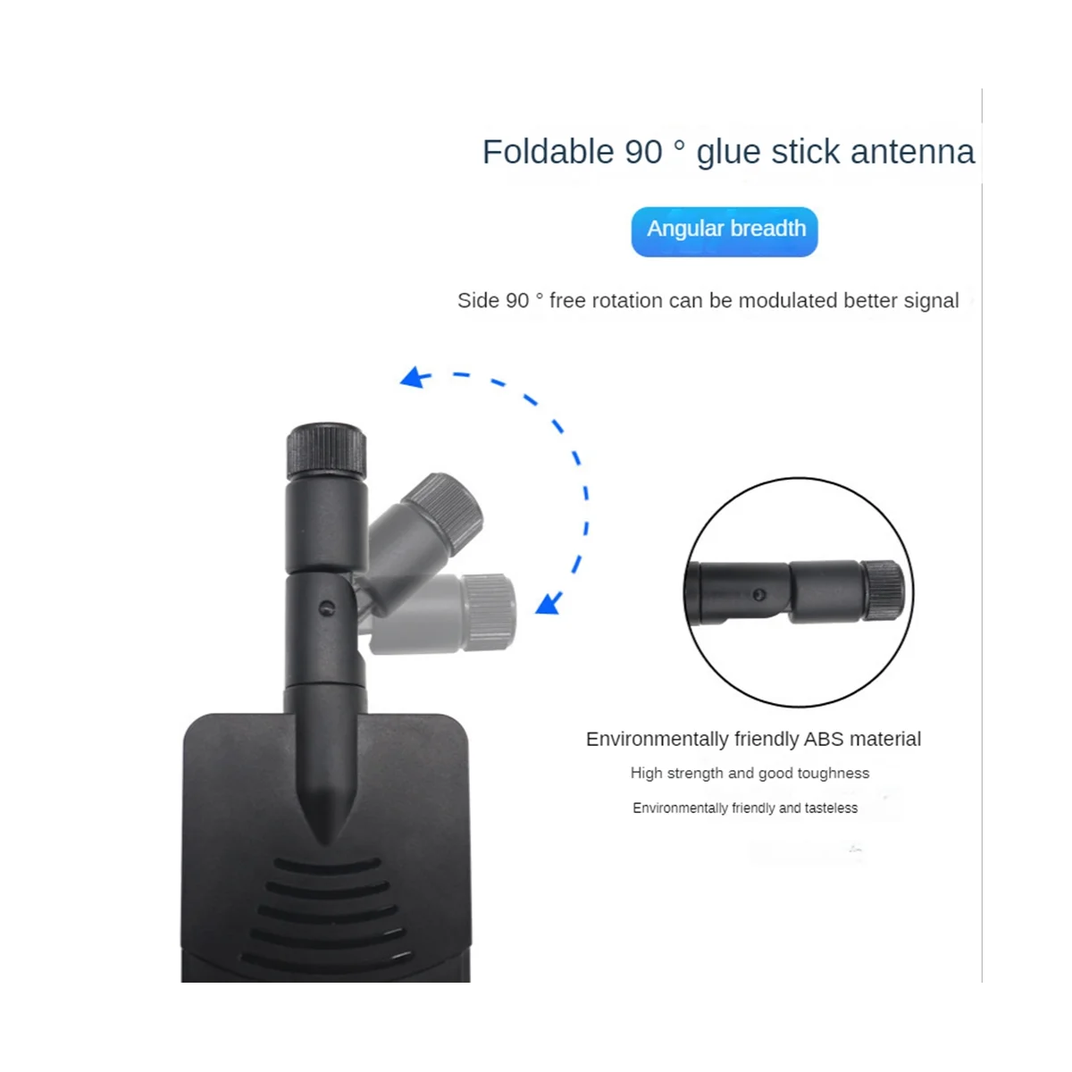1PCS 5G/3G/4G/GSM Full Band Glue Stick Omni Wireless Smart Meter Router Module Gain 40DBi Antenna, White SMA Male