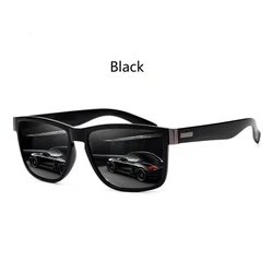 Vintage Pattern Square Luxury Sunglasses - Unisex UV400 Eyewear (Black)