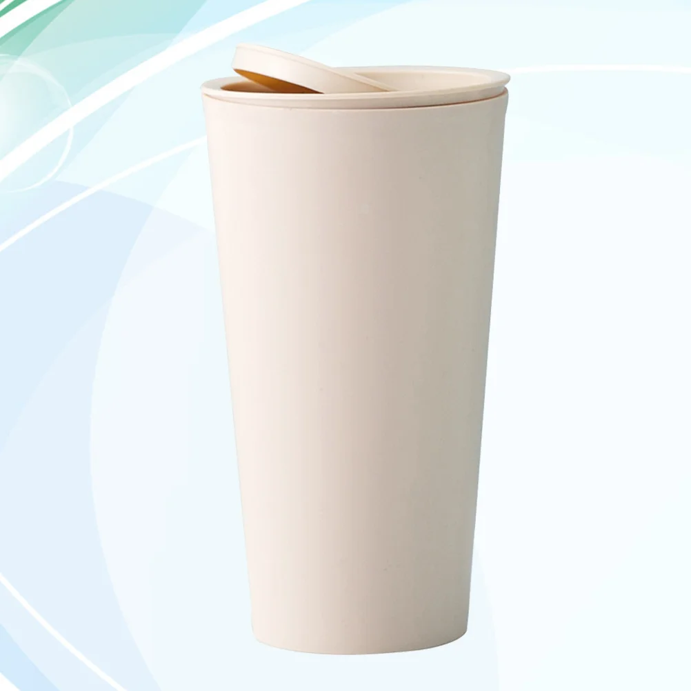 

Trash Can Trumpet Desktops Mini Creative Covered Kitchen Living Room Trash Can Interior Accessories (Pink)