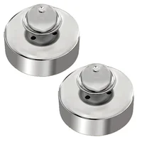 2Pcs 304 Stainless Steel Sandwich Cutter, Peanut/Butter Sandwich Cutter and Sealer for DIY Kids Lunch Sandwiches 1