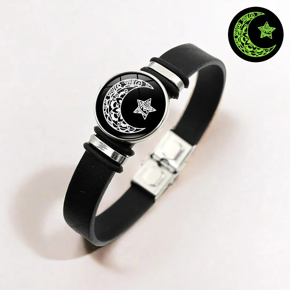1/2Pcs Luminous Sun Moon Braided Bracelets for Lovers Adjustable Couple Bracelets Fashion Valentine Day Jewelry Girlfriend Gift 3