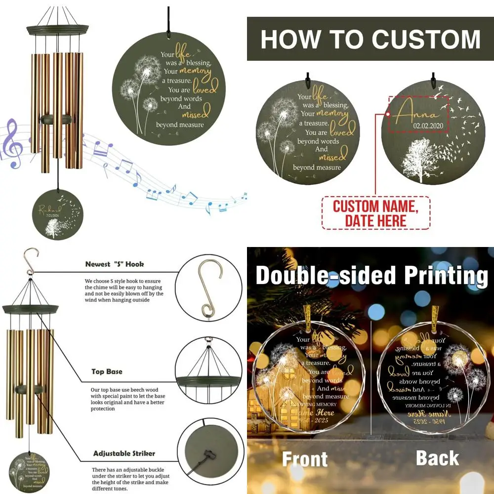 Customized Memorial Wind Chimes 1