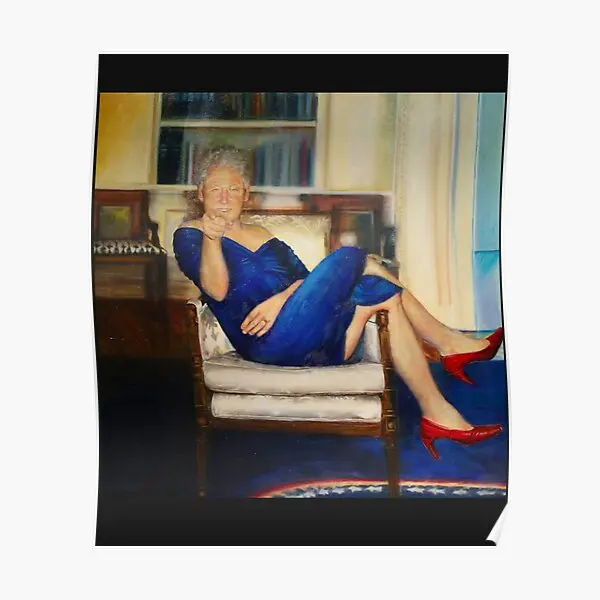빌 클린턴의 블루 드레스에 온 세상을 사로잡힌 포스터
