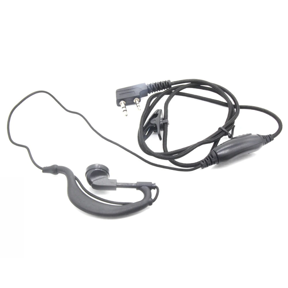 

2Pin K головка плетеный провод наушники для Kenwood Baofeng UV 5R радио