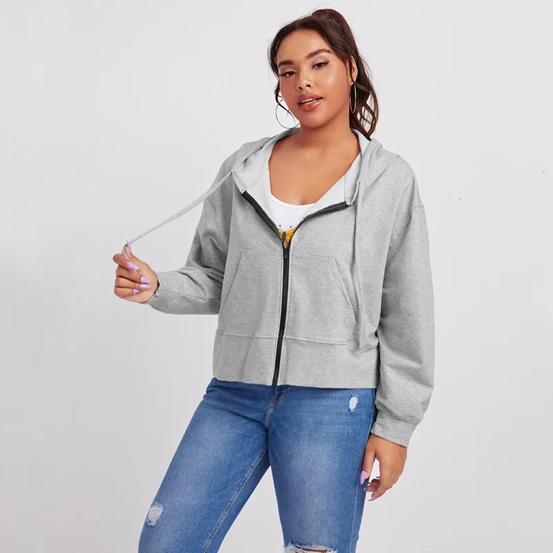 

Женская Повседневная куртка с капюшоном, размеры до 6XL, 7XL, 8XL