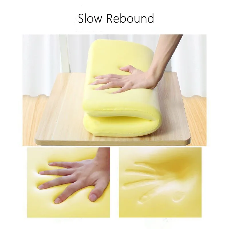 Memory Foam Cushion Slow Rebound Removable Washable Milk Silk Fabric Home Office Chair  Seat Cushion  Ergonomic Memory Cotton 3