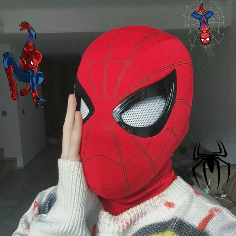 Spider-Man:No Way Home Spider Man Mask Casco Di Lusso Ricaricabile Occhi Remoti Maschera Mobile Decorazione Cosplay Giocattolo Regalo