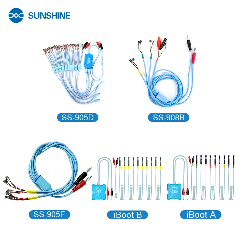 SUNSHINE Power Boot Control Line For Android/iPhone 6-14 Mobile Phone Repair Power Supply Test Cable Line Huawei Xiaomi Samsung