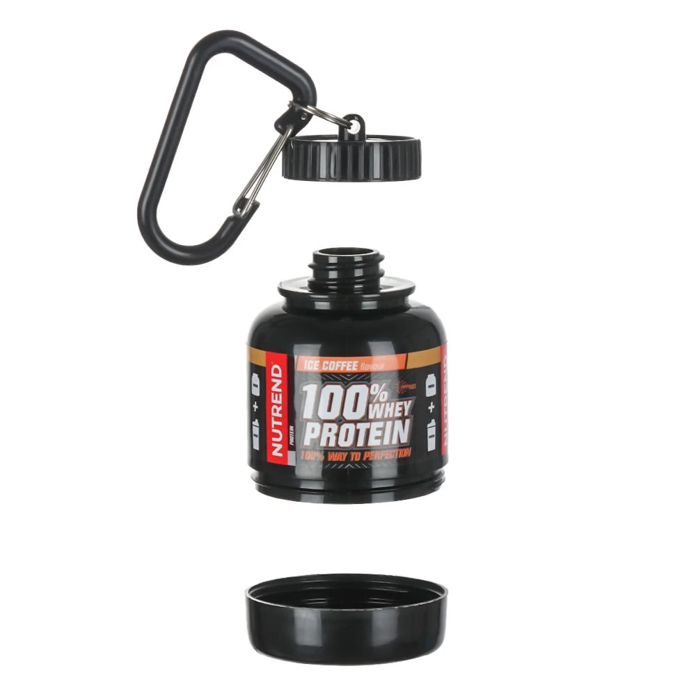 1PC Protein Powder Bottle With Keychain Mini Portable Health Funnel