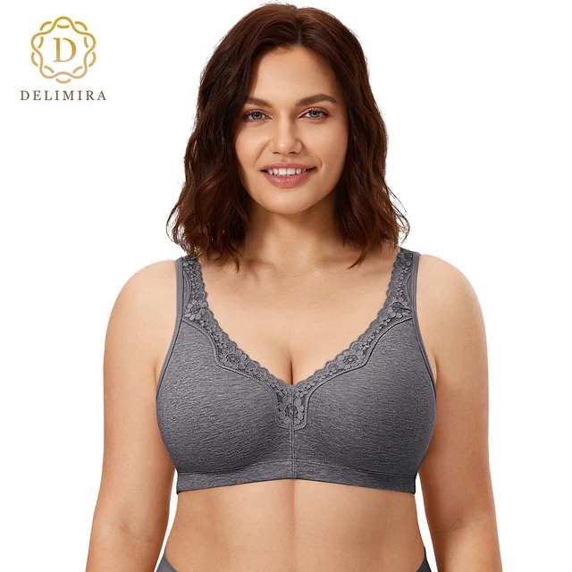 DELIMIRA Women's Minimizer Bras Full Coverage Plus Size Underwire Unlined Seamless  Bra B C D DD E - AliExpress