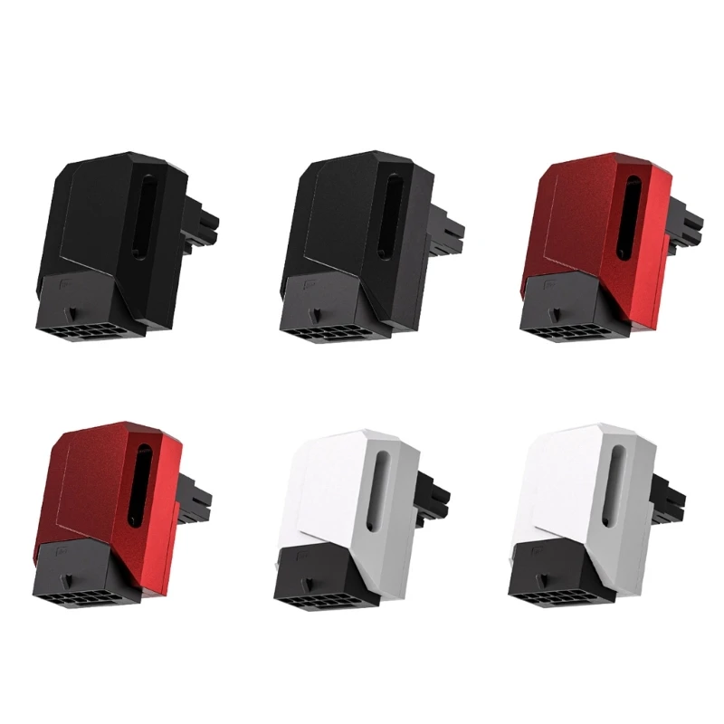 

600 Вт, 12 + 4-контактный прямоугольный адаптер питания графического процессора PCIE5.0 для RTX40, колено графического разъемы