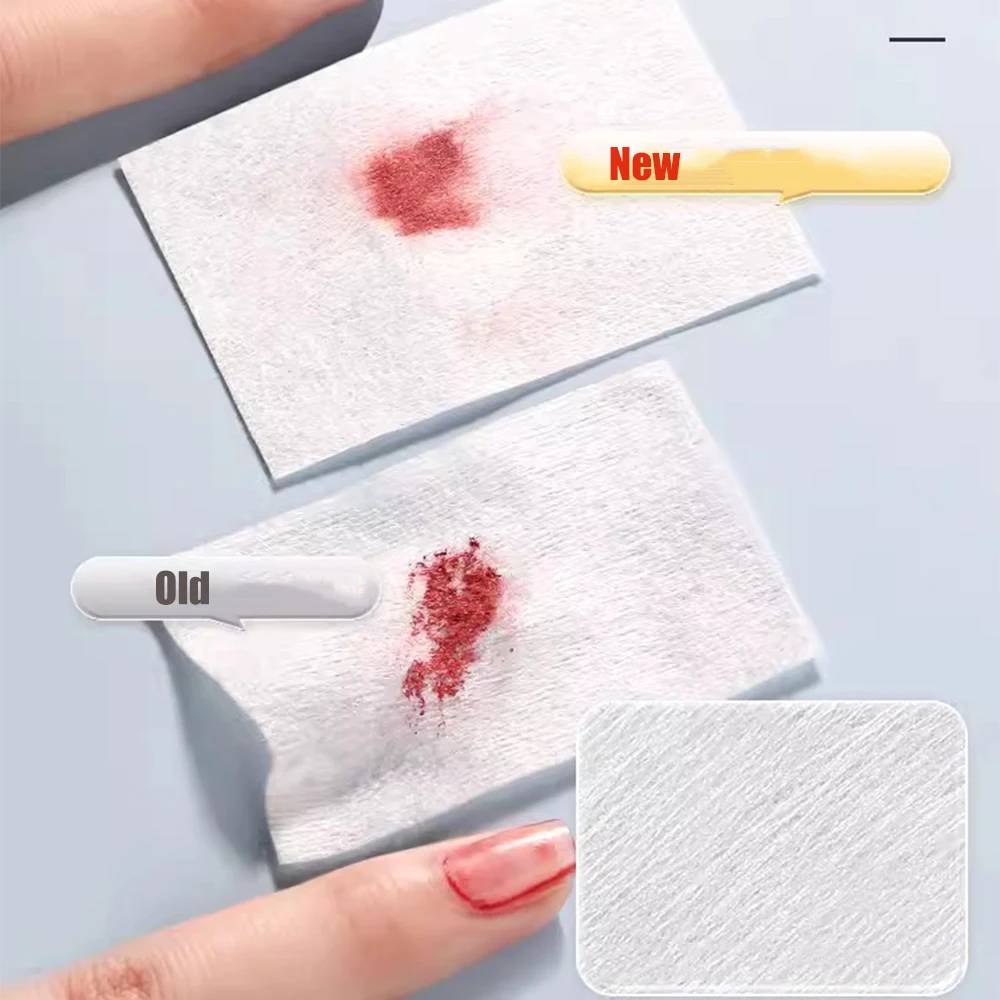 1000/500/100pcs Nail Wipe 100% Cotton Pads Lint Free Gel Nail Polish Removers Cotton Pads Manicure Wipes Nail Art Cleaning Tools 4