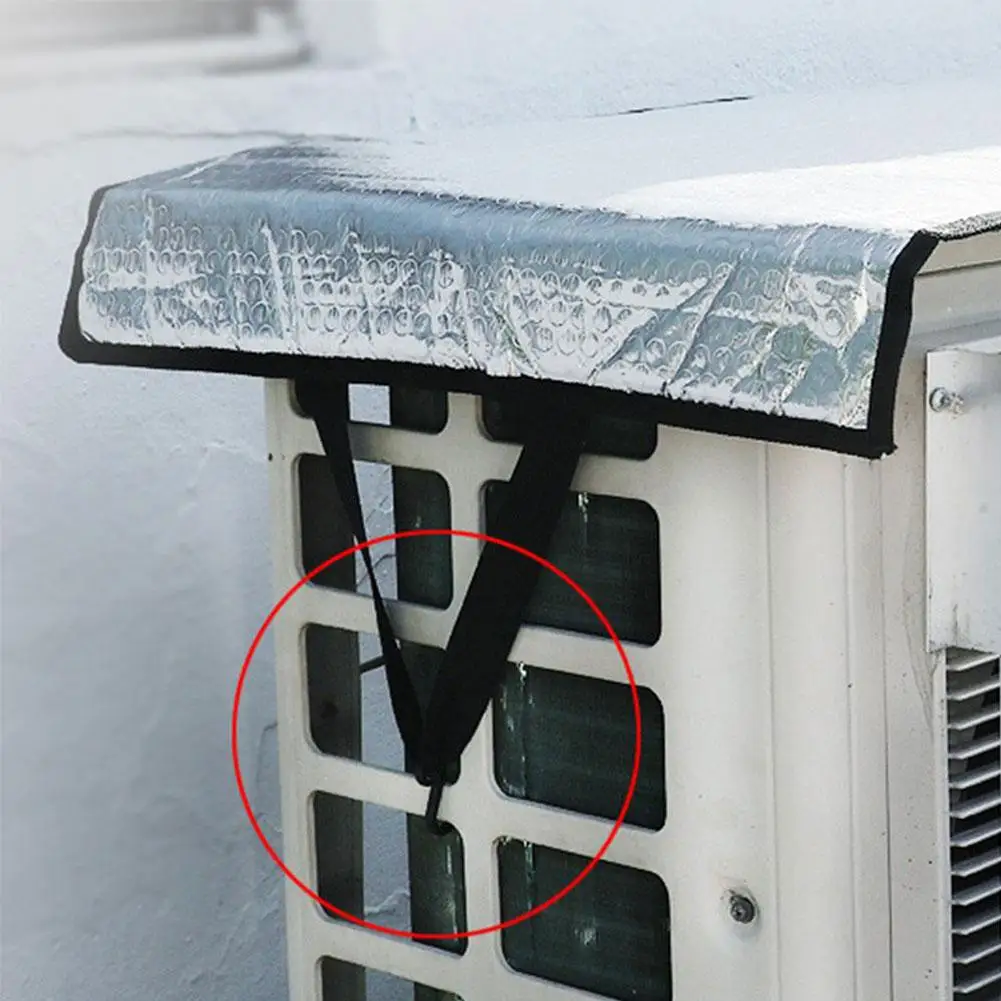 Air Conditioner Cover Outdoor Energy Saving Rainproof Aluminum Foil Insulation Dust Prevent Sun Exposure AC Cleaning