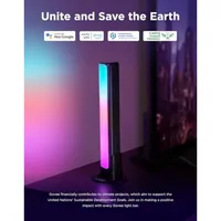 Smart LED Light Bars, Work with Alexa and Google Assistant, RGBICWW WiFi TV Backlights with Scene and Music Modes for Gaming, P 5