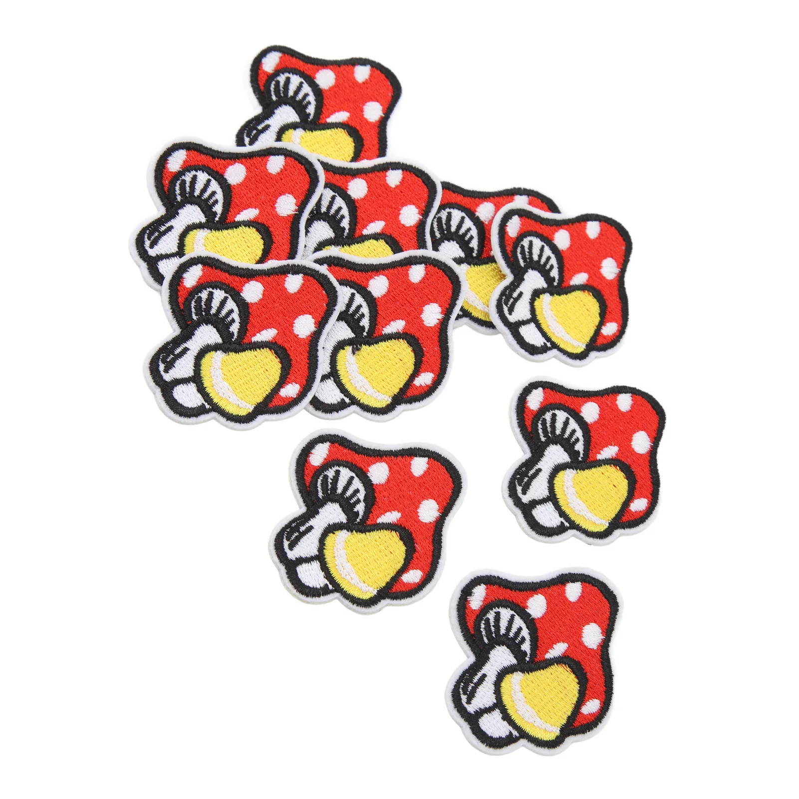 30PCS Mushroom Iron On Patch Unique DIY Embroidered Mushroom Stickers Sew On Patches for Clothing Dress Hat Plant Decoration