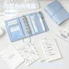 Planwith Planner Portable Pocket Loose leaf Mini Notebook Monthly Plan/Grid/Blank Page M5 Soft Leather Storage Compartment 4