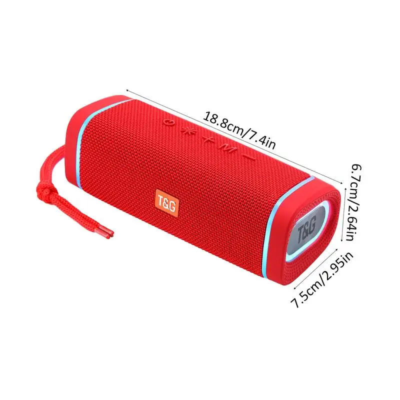 Wireless Bluetooth Portable Speaker With Power Sound, Deep Bass IP67 Waterproof Dustproof Shockproof, 12hr Battery Clear Call