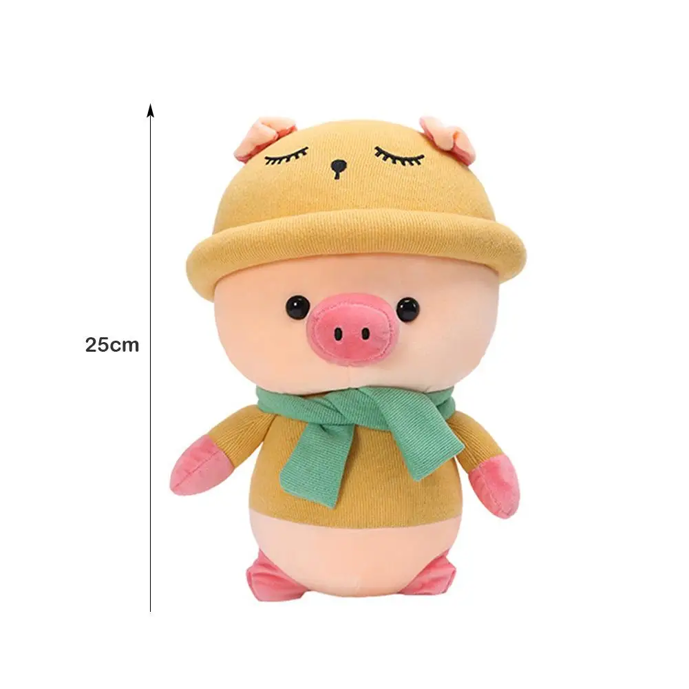 Soft Stuffed Cute Animal Pig Lovely Dolls for Kids Appease Toy Multipurpose Baby Room Decor for Party Gifts Soothing Toys squeeze toy eyes pop out