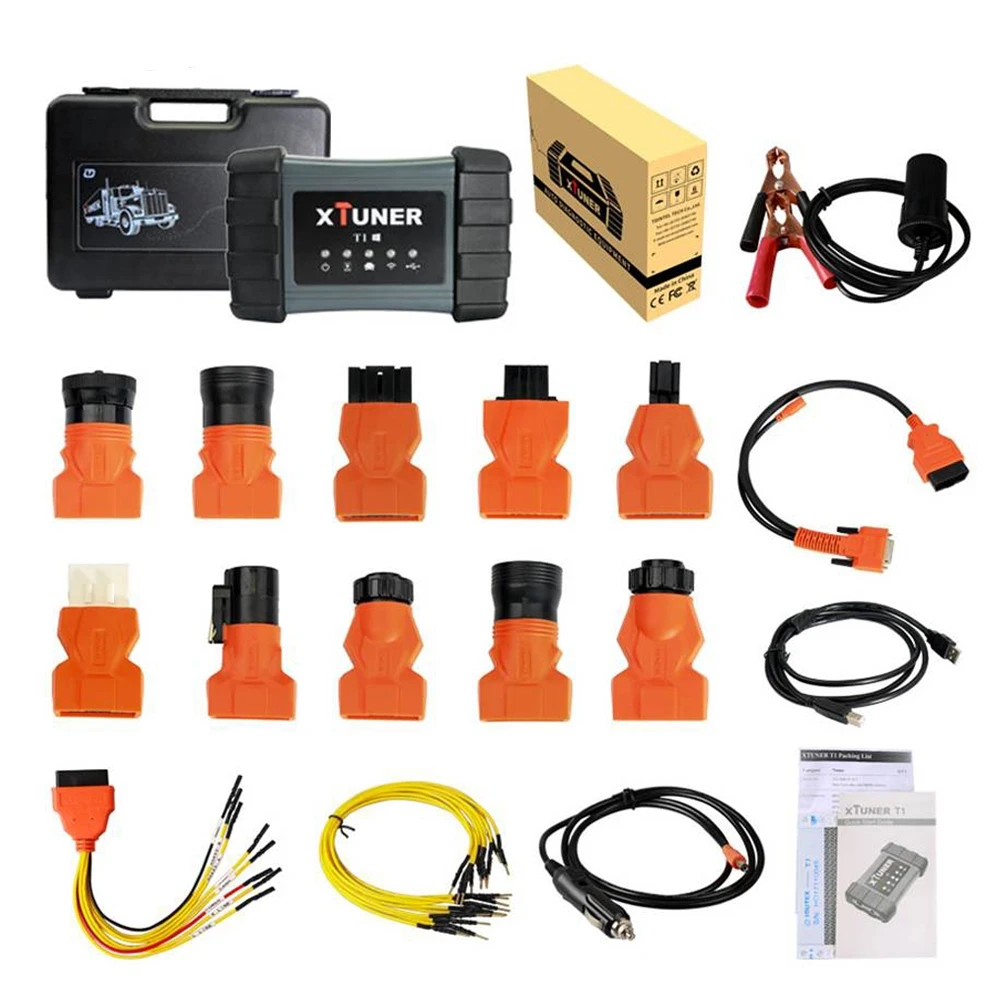 

Xtuner T1 Heavy Duty Truck Diagnostic Scanner ABS Airbag DPF O,BD2 Scanner for Trucks Die,sel O,BD Diagnostic Scan tool+Tablet