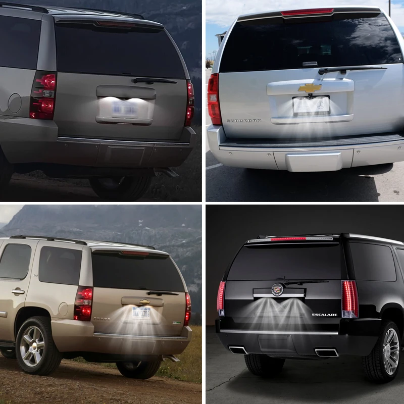 2pcs For GMC Yukon XL 07-14 LED Number License Plate Lights Lamps For Chevrolet