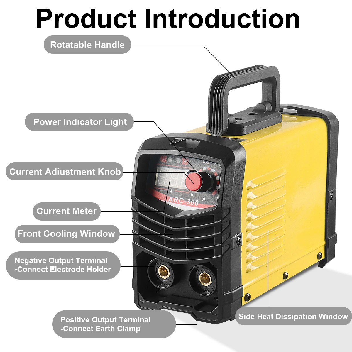 WOZOBUY  DC Inverter ARC Welder 110V/220V MMA IGBT Portable Welding Machine High Quality for Home Beginner Welding Work 3