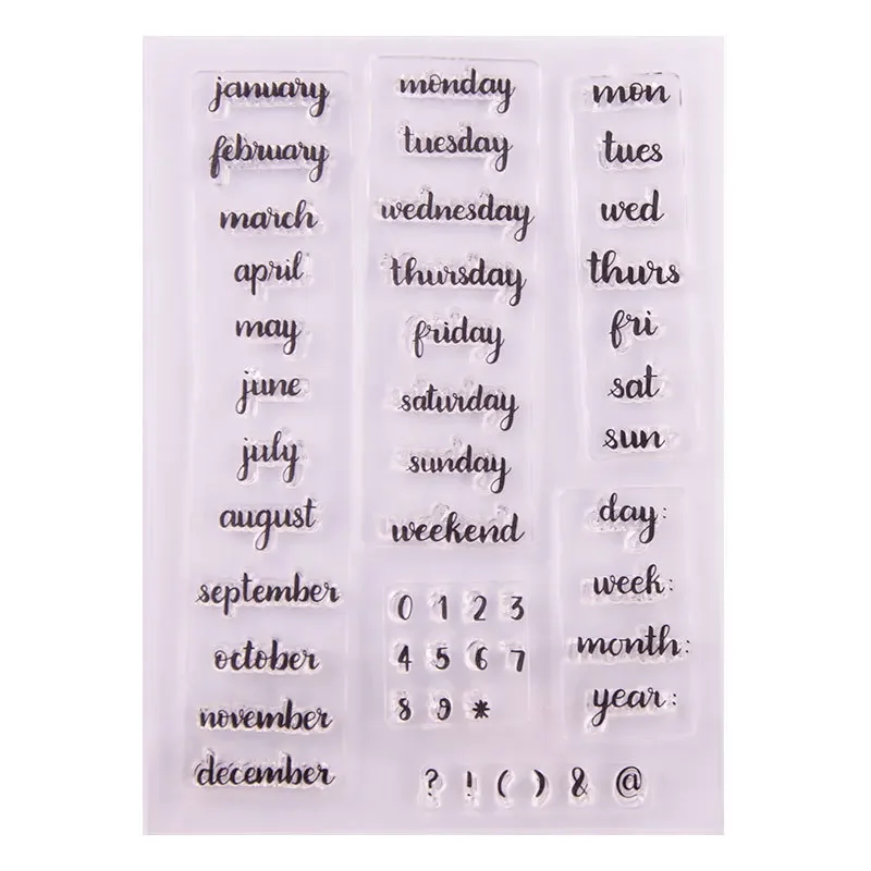Clear Stamps Clear Rubber Stamps for DIY Scrapbooking