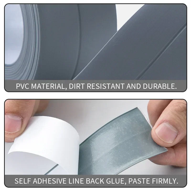 Description Picture 4 of itemBathroom Seal PVC Seam Self-adhesive Waterproof Wall Sticker Kitchen Seal Inlay Strip Mildew Waterproof Moistureproof