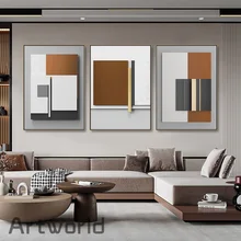 Nordic Modern Geometric Abstract Canvas Painting Wall Art Print Poster Picture Decorative Painting Living Room Home Decoration