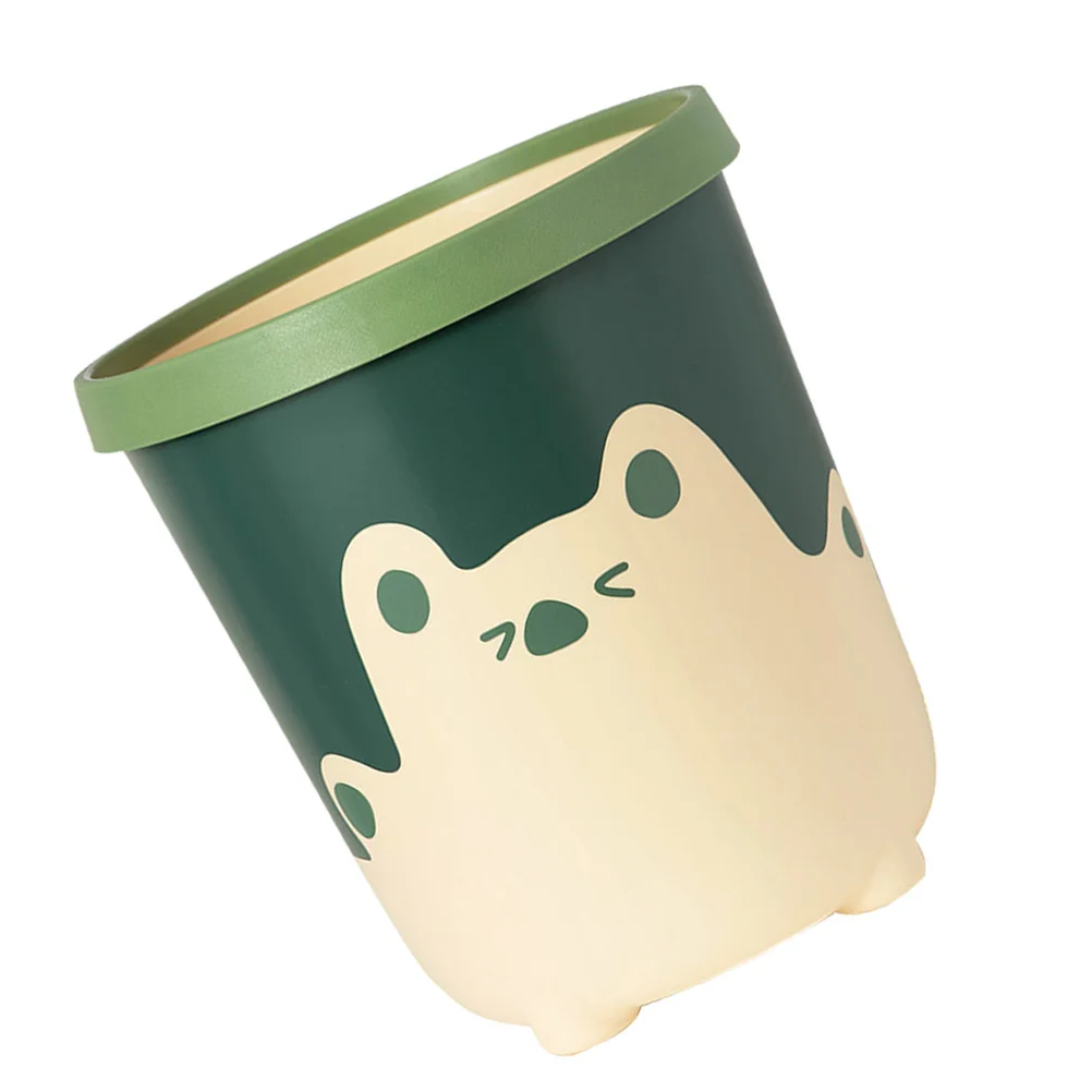 

Creative Trash Can Toilet Bathroom Bin Household for Bedroom Restroom Plastic Pp Trashcan
