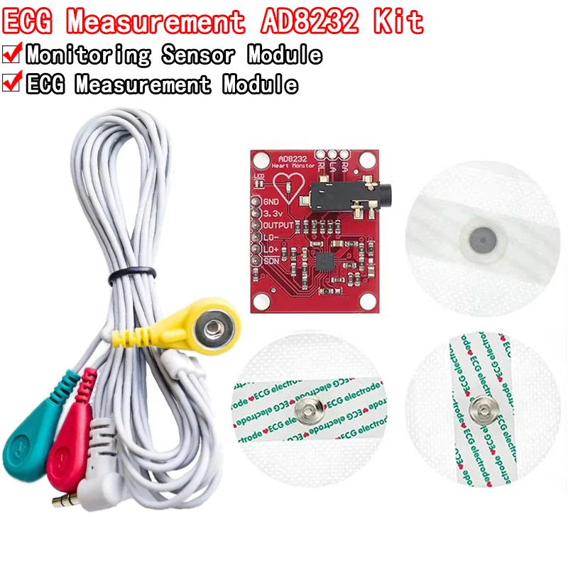 Ecg-module-AD8232-ecg-measurement-pulse-heart-ecg-monitoring-sensor ...