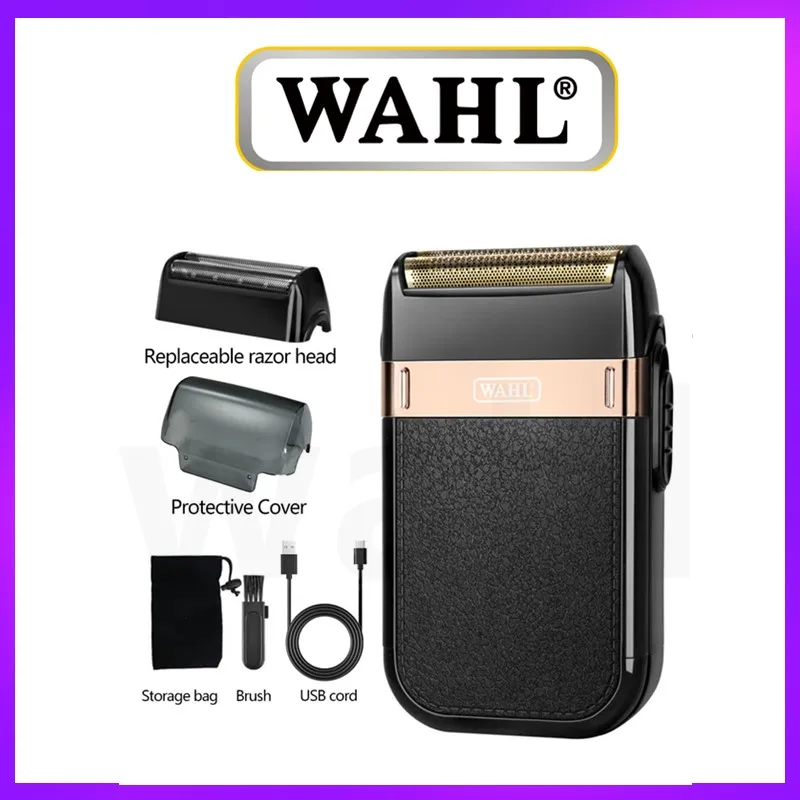 Rasoio Ricaricabile Originale Wahl 8148 Per Uomo Rasoio Elettrico Impermeabile Per Barba Rasoio Elettrico A Testa Calva Con Rete Extra