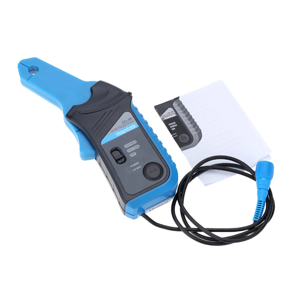 Hantek CC65 AC/DC Current Clamp Meter Transducer for Digital Multimeter Oscilloscope With BNC Plug Applicable Type Connector Digital Multimeter Digital Oscilloscope