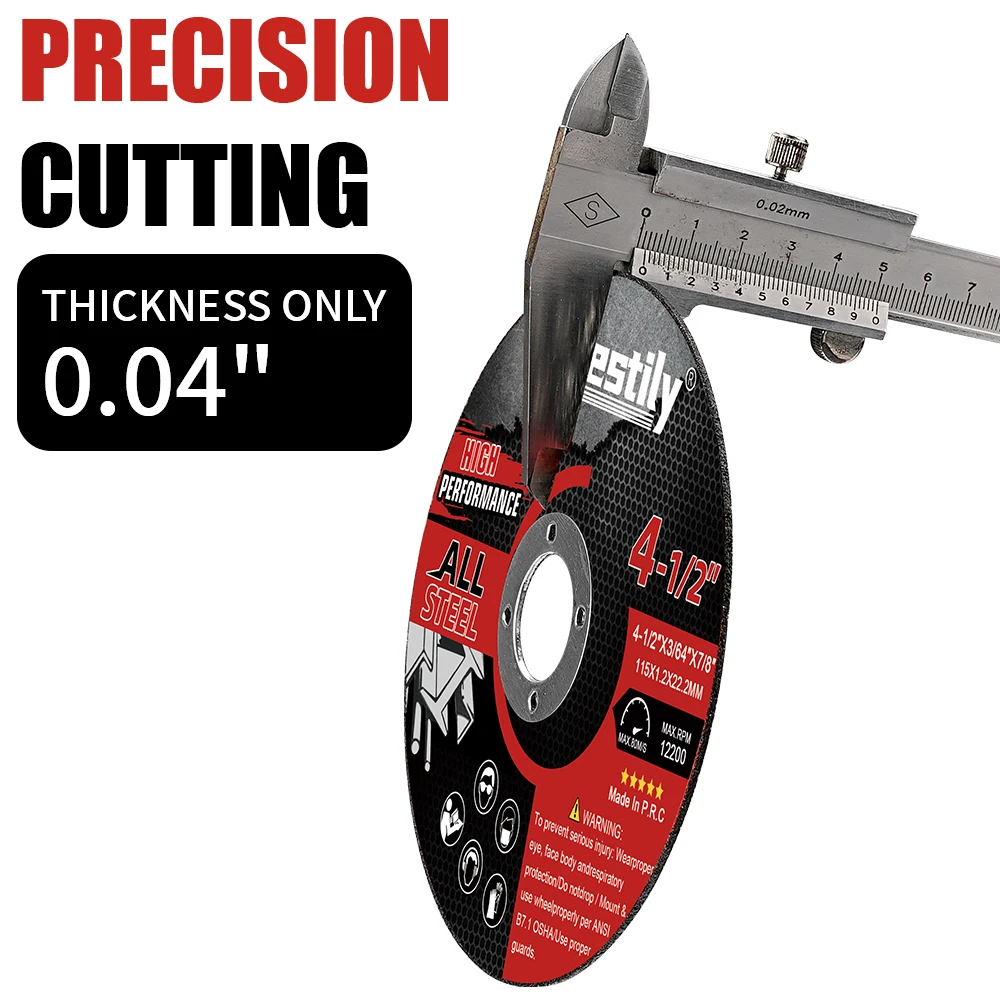 10-50pcs 4.5"Cutting Disc 115mm Circular Saw Blade Resin Grinding Wheel Metal Steel Copper Wood Cutting Saw for Angle Grinder