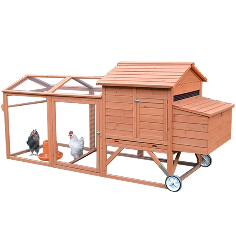 Gabbie Per Animali All'Ingrosso Gabbia Per Pollaio In Legno Per Pollaio Con Grande Corsa