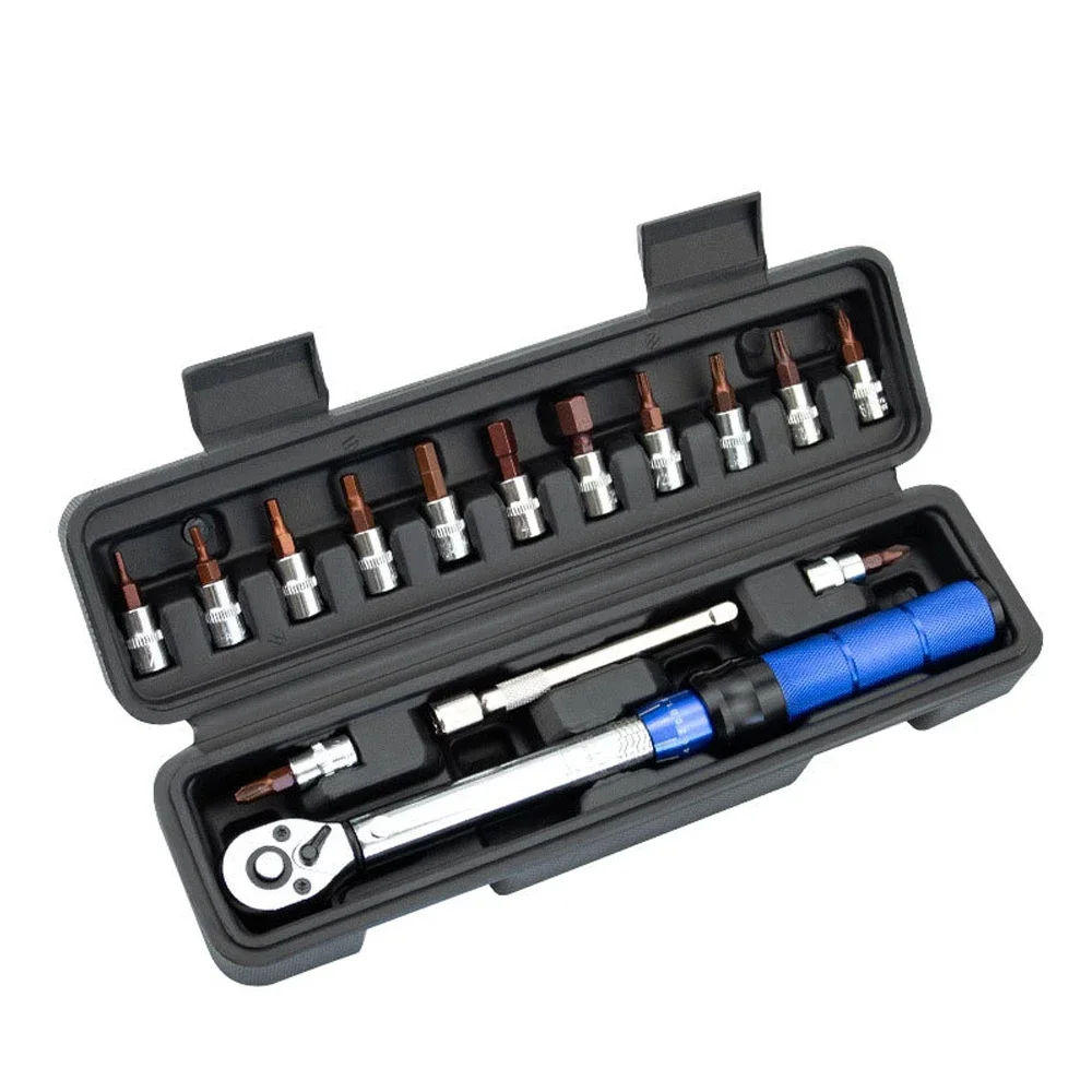 Metal Bicycle Torque Wrench Set with 1/4 Inch Drive