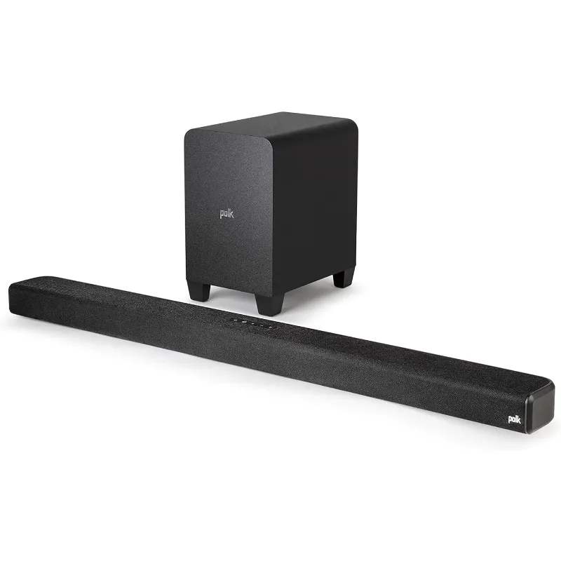 

Объемный 3D звук Polk Dolby атмосферs, совместим с 8K, 4K, HD TV, eARC и Bluetooth