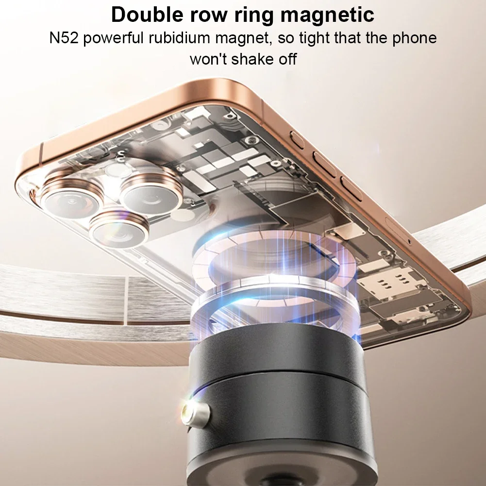 Vacuum Magnetic Suction Cup Phone Holder Folding Swivel Stand Universal Car Vacuum Swivel Stand Multi functional Phone Bracket