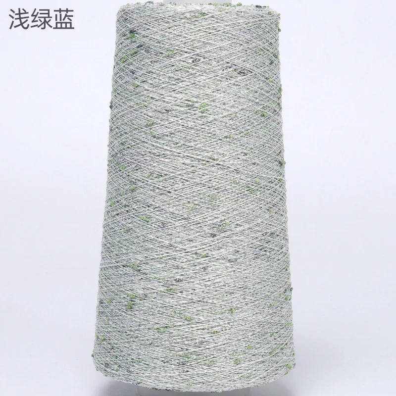Luxurious Beaded Silk Yarn with Gold and Silver Accents for Crafting and DIY Projects, 250g