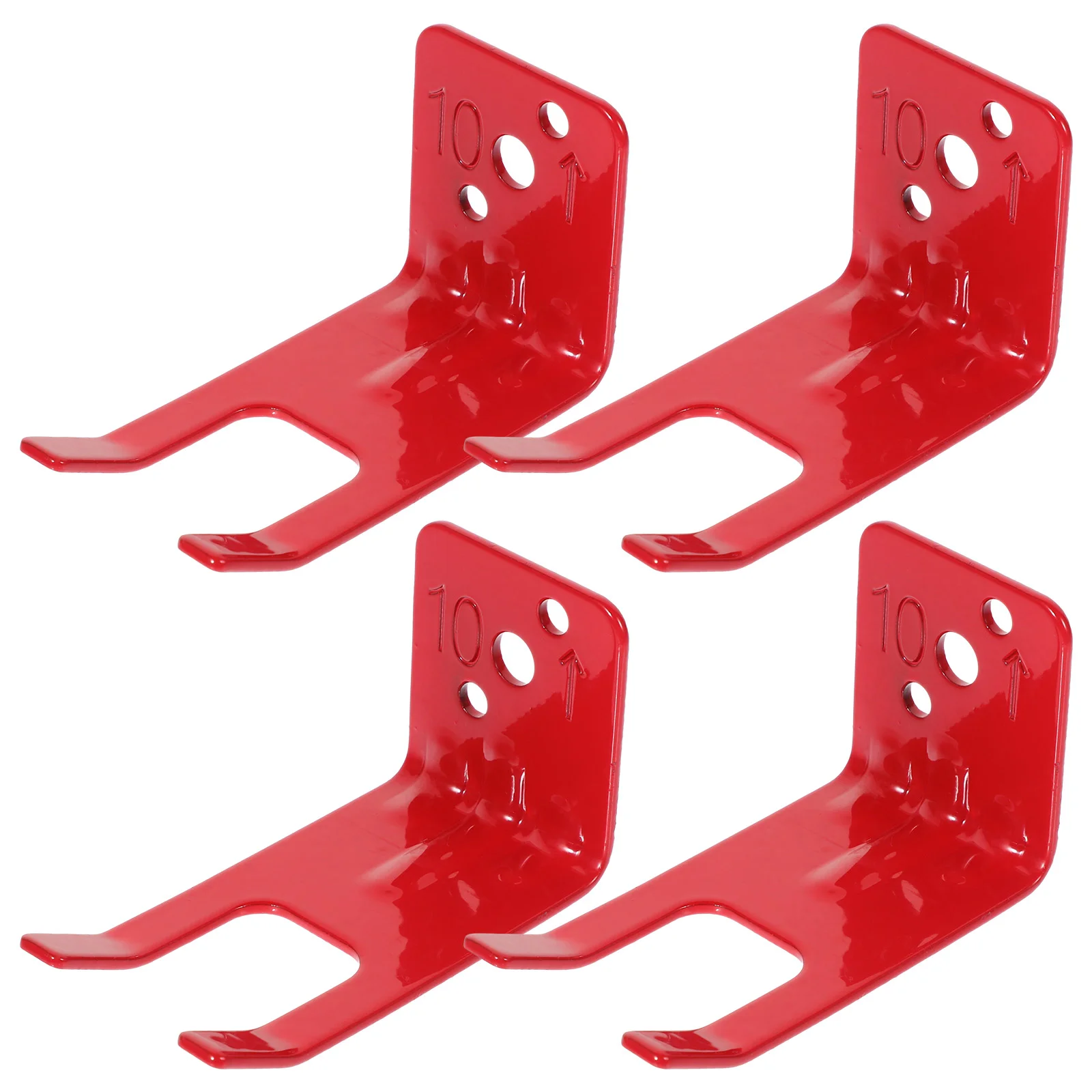 

4 Pcs Fire Extinguisher Bracket Hook Wall Mount for Wall-mounted Heavy Duty Hanger Iron Mounting Kit