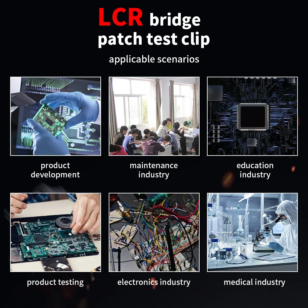 Digital Multimeter LCR SMD Tester for Resistors Capacitors and Inductors Portable Tweezer Style