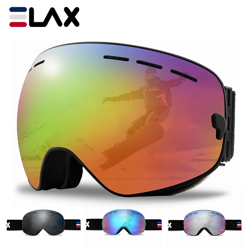 ELAX BRAND NEW Double Layers Anti-Fog Ski Goggles Snowmobile Eyewear Outdoor Sport Snow Snowboard Glasses 4