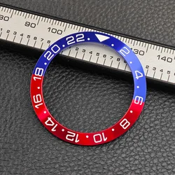 Premium 40mm Sloped Ceramic Bezel GMT Insert for Men's Watch Accessories (20 Aluminium)