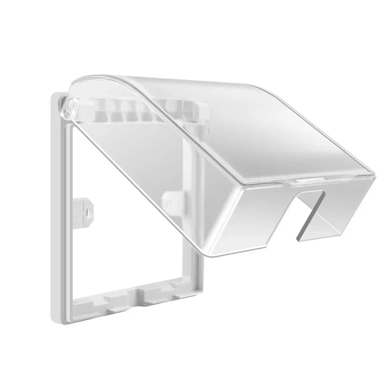 Socket Protective Cover Universal 86 Type Wall Socket Waterproof Box Plate Switch Protection Cover Bathroom Kitchen Outdoor Socket Box Cover Protector