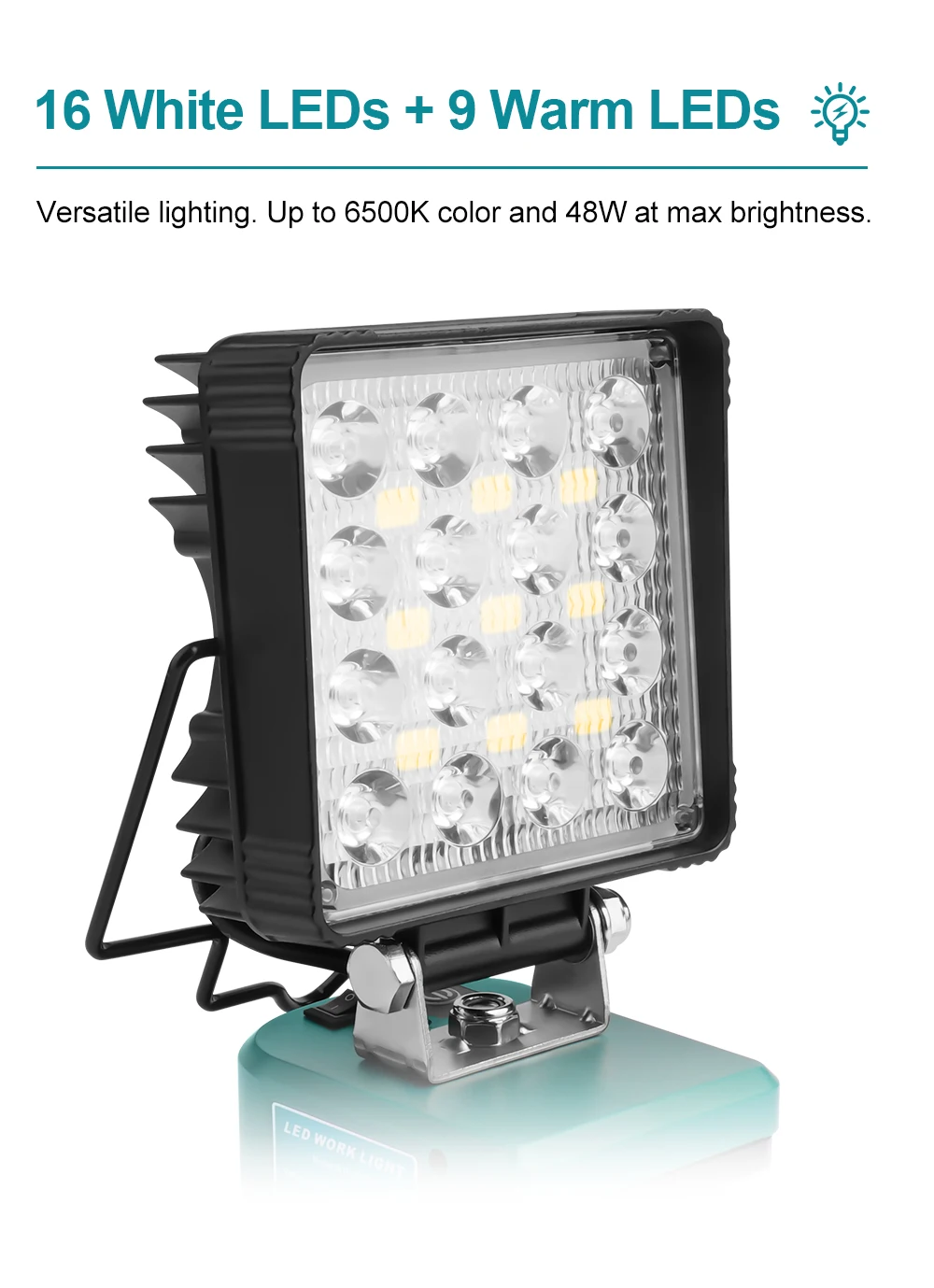 LED Work Light for Makita 18V Battery Portable Outdoors Floodlight Camping lamp