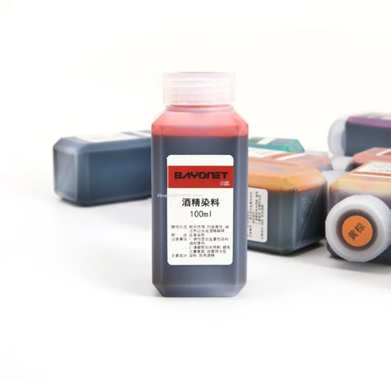 Leather Alcohol Dye 100ml 16 Color Leather Alcohol Dye Can Be Diluted Dyeing Paint DIY Leather Products Vegetable Tanning Repair Refurbished Dyeing