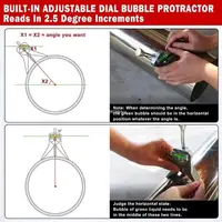 Manual Pipe Center Finder Tool Plumbing Contractor Welding Bubble Leveler Measure Pipes 0.5" and Up 4'' Y-Type Dropship 2