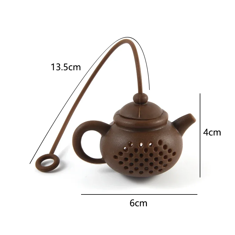 Tea Infuser Tea Strainer Tea Filter 1Pcs Creative Teapot-Shape Tea Infuser Strainer Silicone Tea Bag Leaf Filter Diffuser Teaware Teapot Accessory