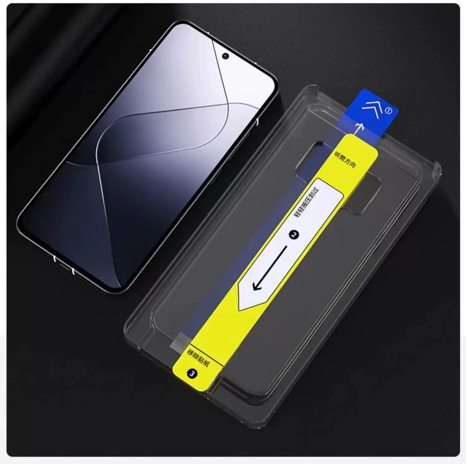 Premium Tempered Glass Screen Protector with Auto Dust Removal and Easy Installation