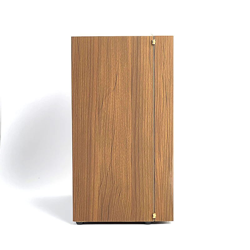 Walnut Grain Wooden Watch Winder for Automatic Watches 4 Box Display Collector Storage Wood with LED Light